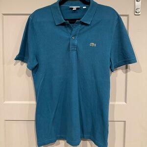 Lacoste Slim Fit Polo Shirt - Boys/Youth Size M, Dark Teal, Pre-owned